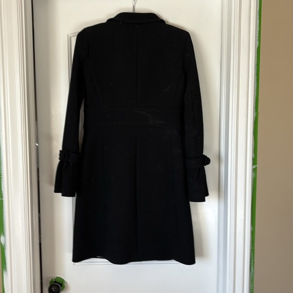 J. Crew Black Double Cloth Tulip Coat - Picture 5 of 8